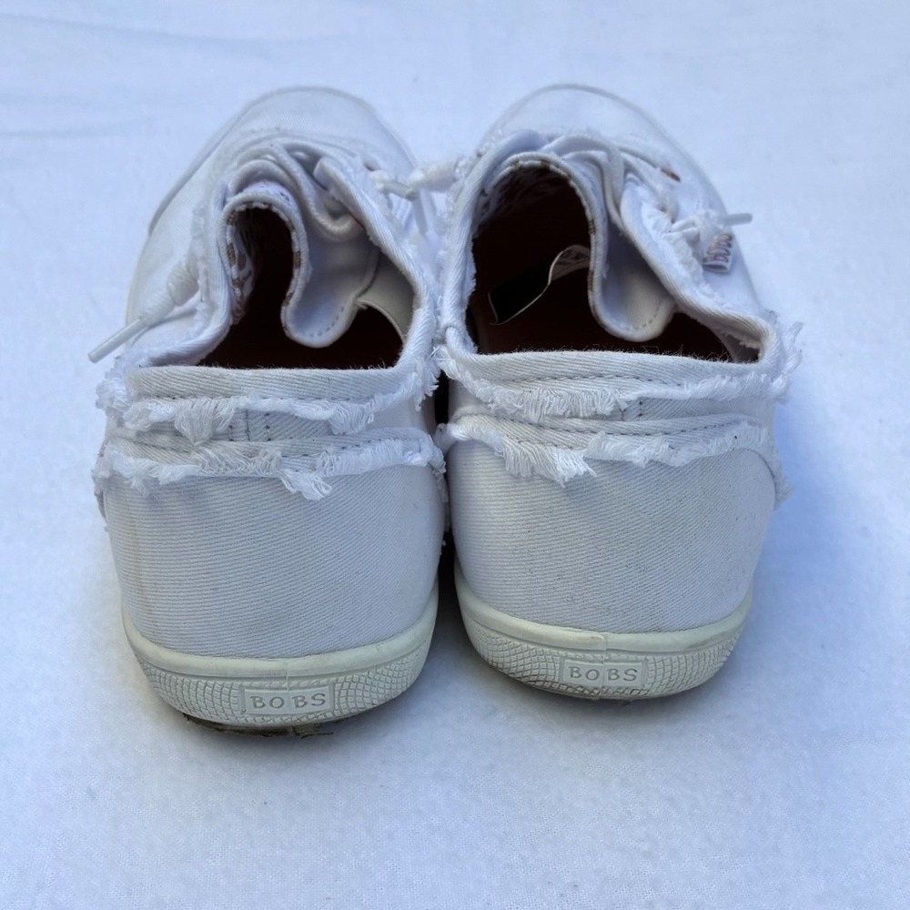 Skechers Bobs B Cute Classic White Womens Slip On Memory Foam Comfort Shoes 7.5 - Picture 4 of 7